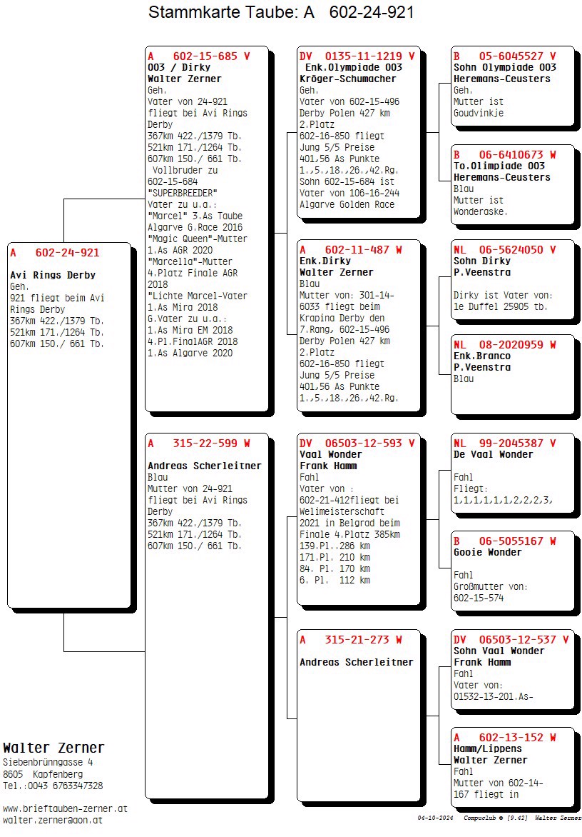 Pigeon pedigree image