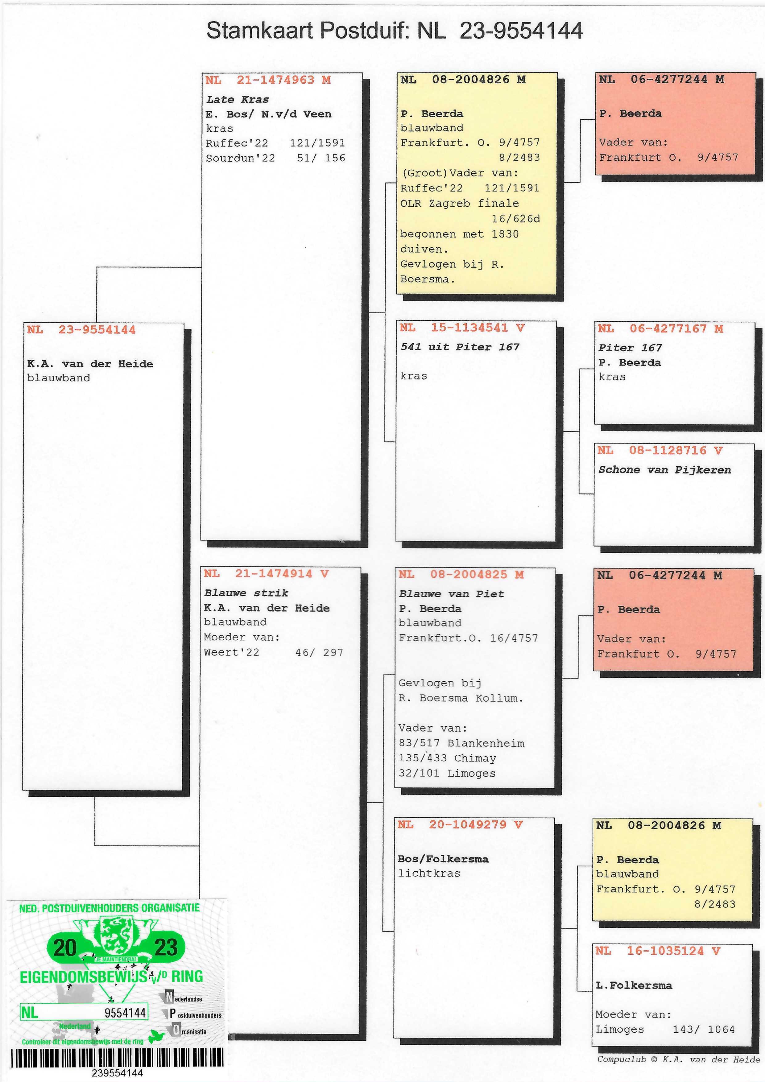 Pigeon pedigree image