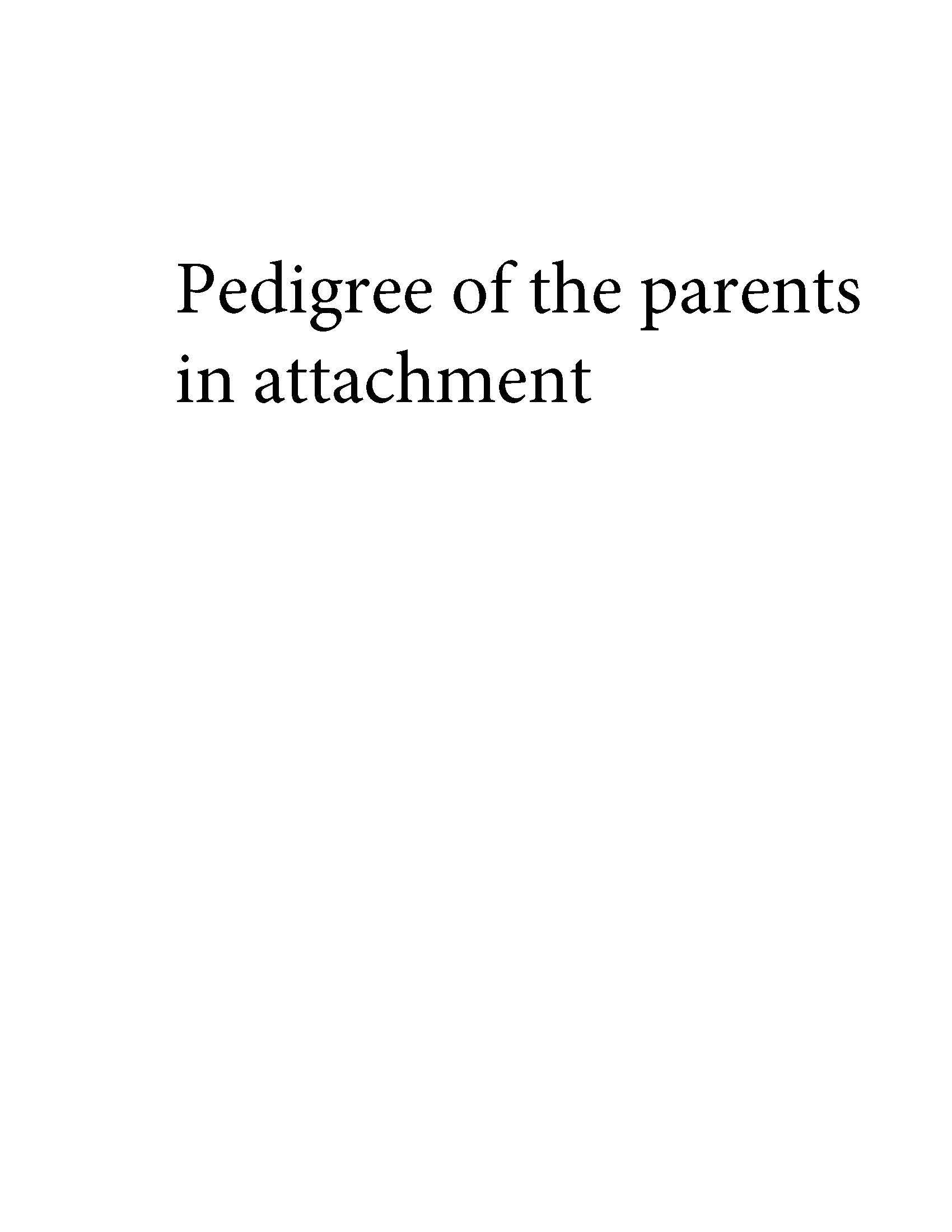 Pigeon pedigree image