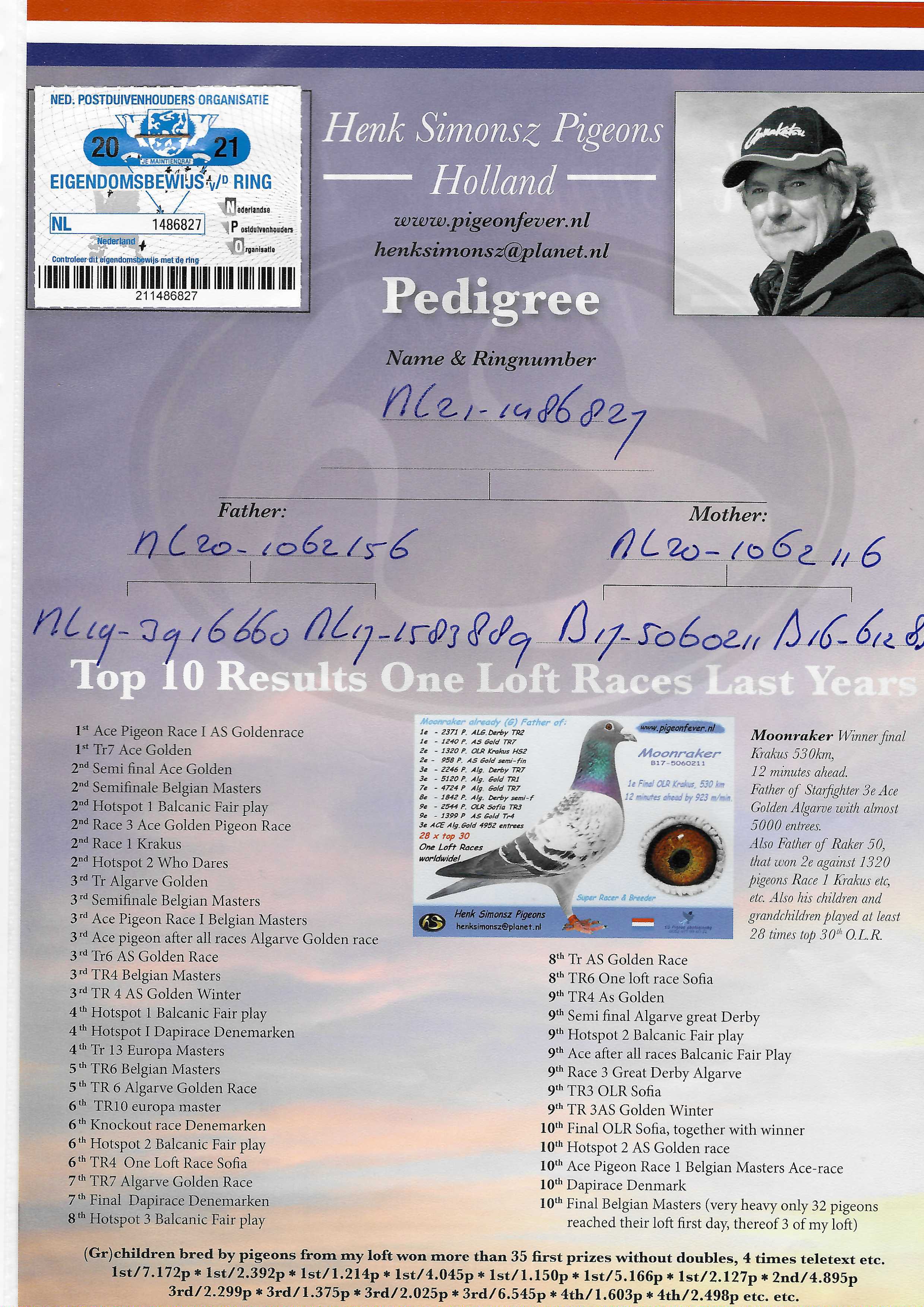 Pigeon pedigree image