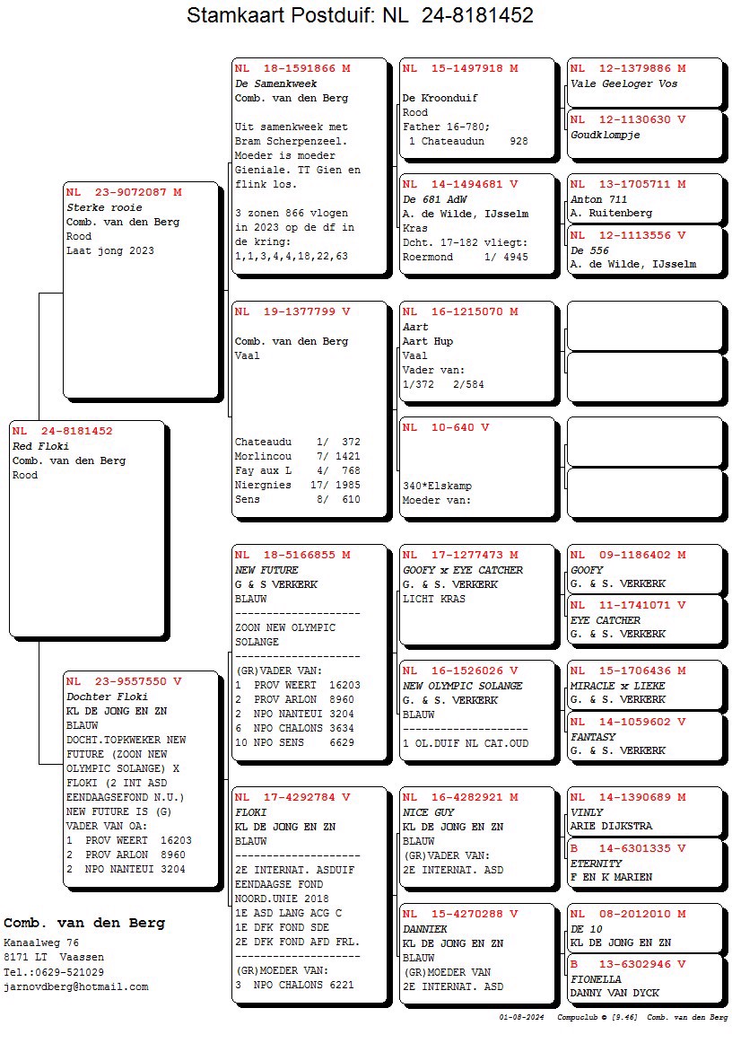 Pigeon pedigree image