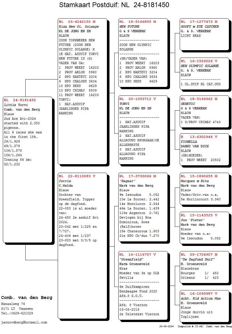 Pigeon pedigree image