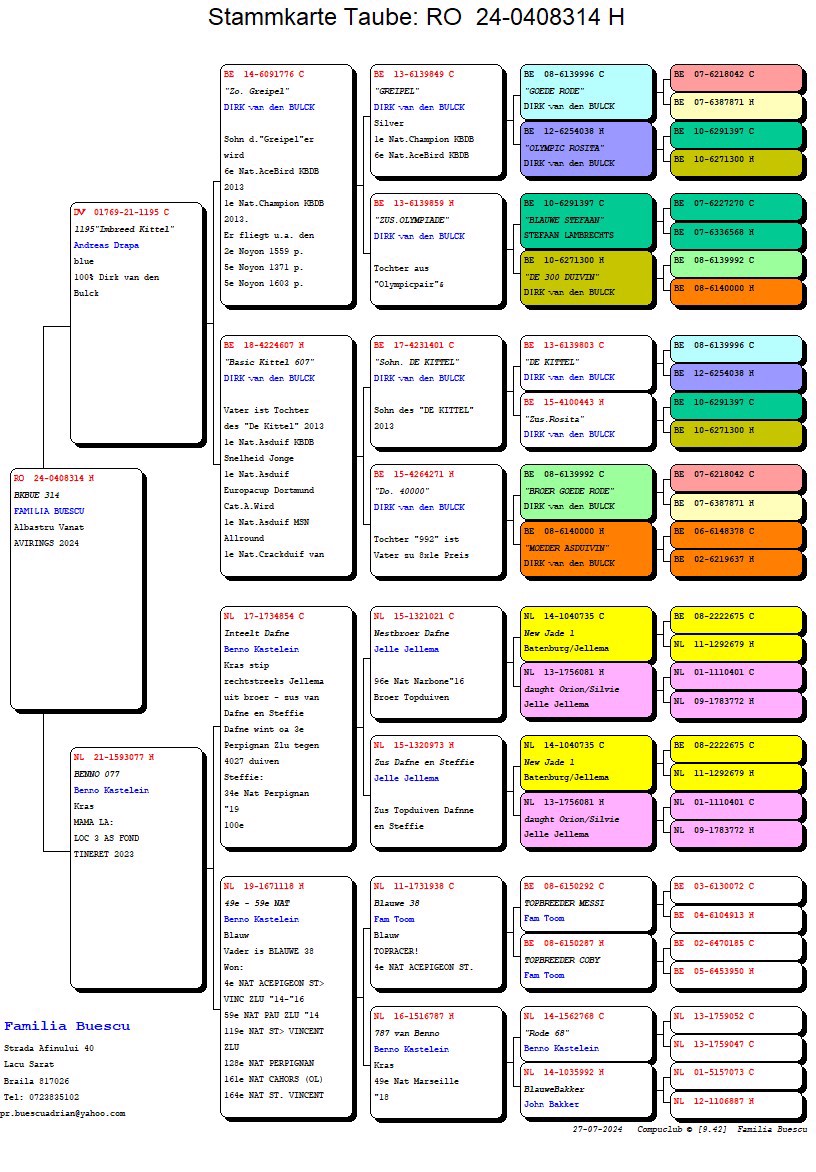 Pigeon pedigree image