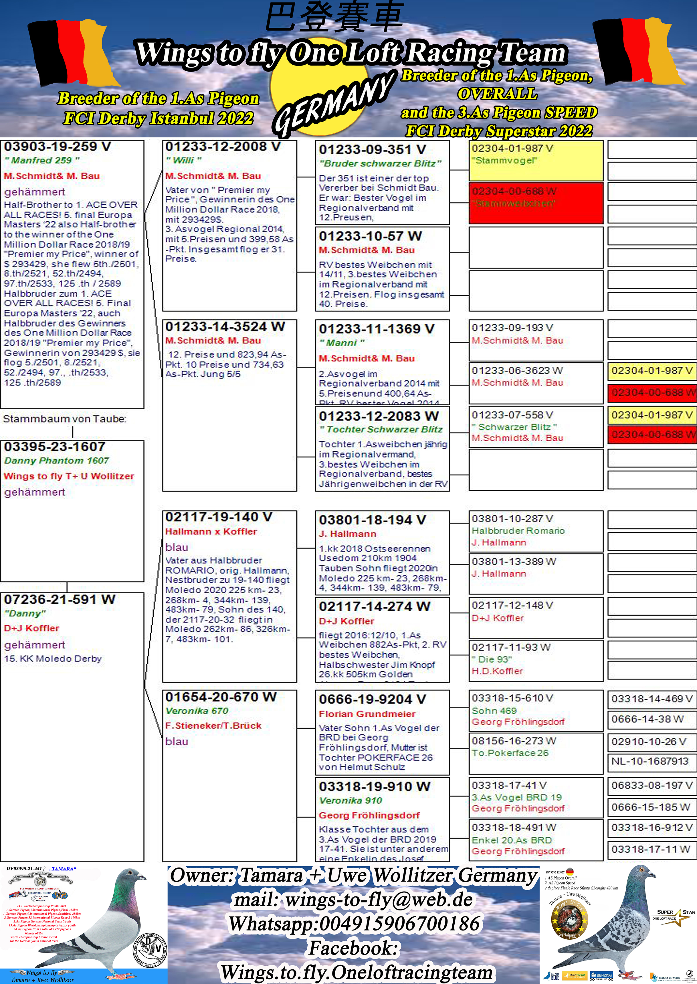Pigeon pedigree image