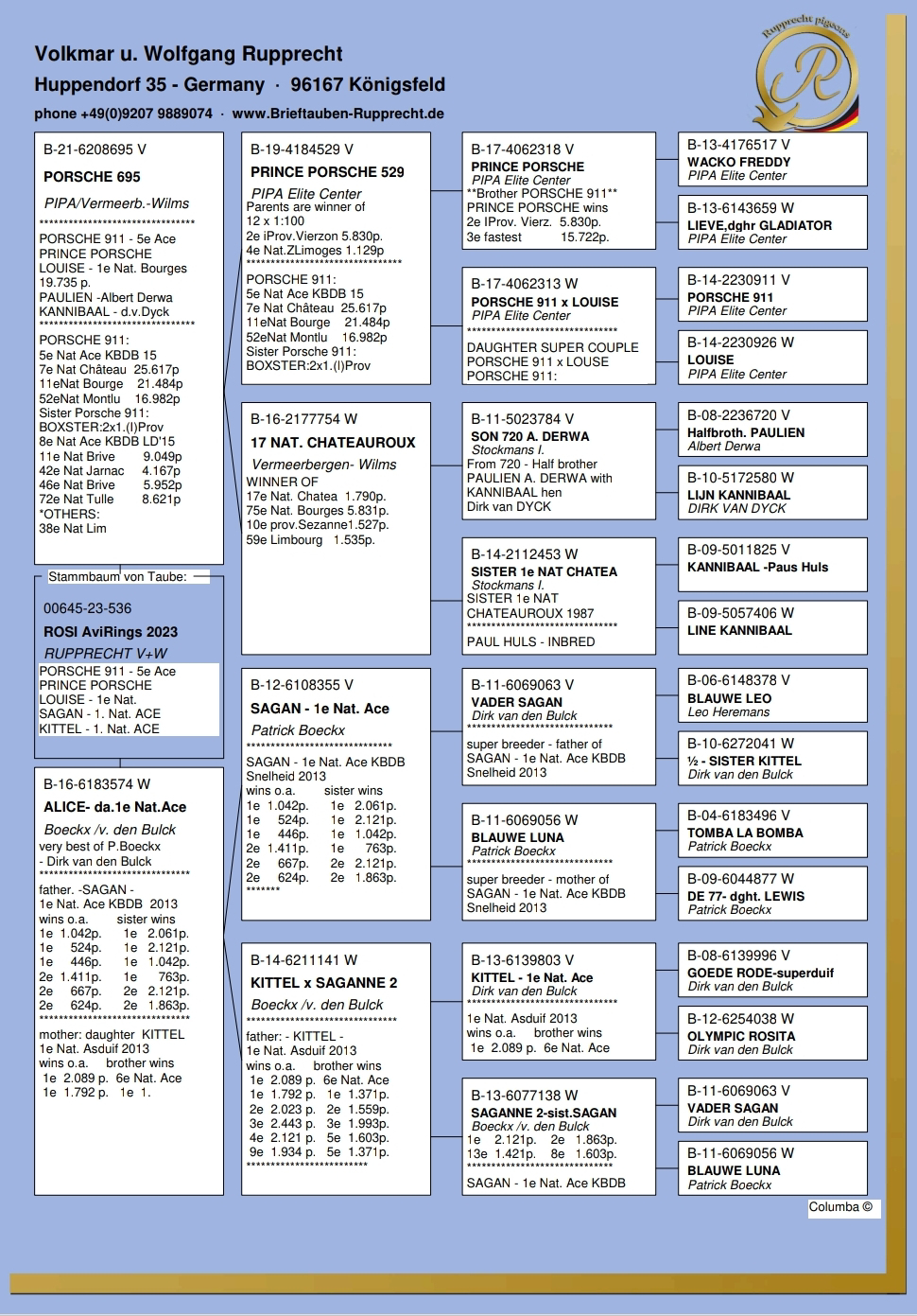 Pigeon pedigree image