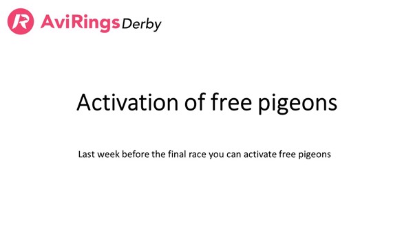 Activation of free pigeons